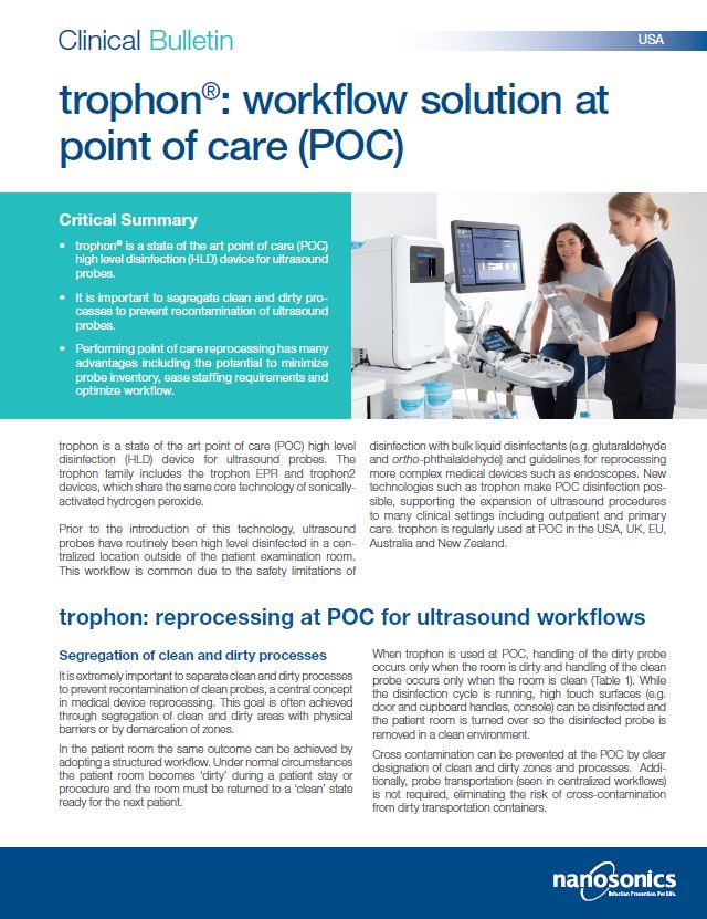 trophon: workflow solution at point of care